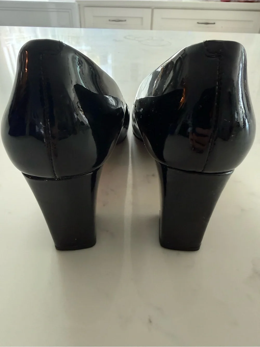 Tory Burch “Raleigh” Black Patent Leather Pumps - Sz 7.5